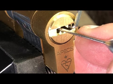 Opening and inspection of the Apecs N6-(6-pin) cylinder #emergencylockopening