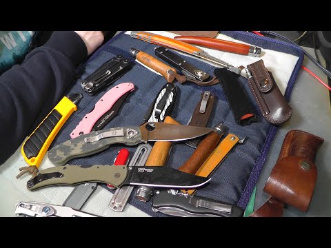 Моя коллекция складных ножей на 2024. Поговорим о складнях  :D