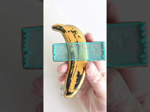 🍌Satisfying fruit cookie decorating #cookiedecorating #cookies #royalicing