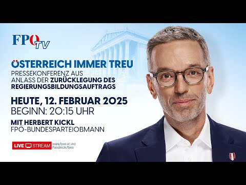 Österreich immer treu - Die neuesten Infos zur Zurücklegung des Regierungsbildungsauftrags!