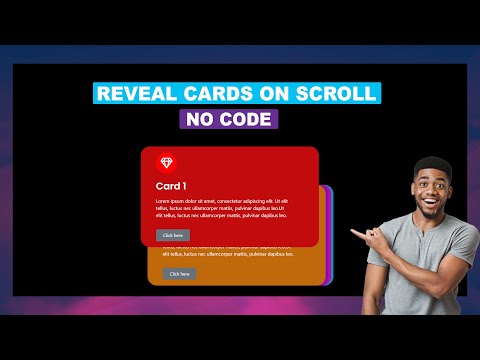 Revealing CARDS on SCROLL Effect | No Code No Addon Plugin | Elementor Advance Tutorial