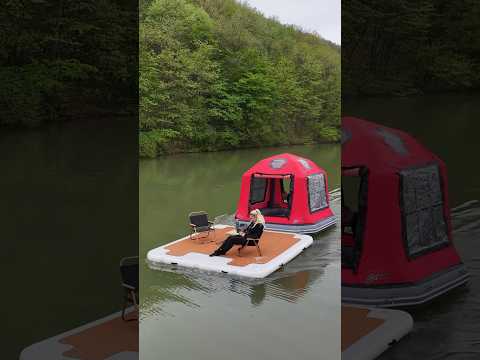TERASLI YÜZEN ÇADIRLA YARIM ADADA KAMP