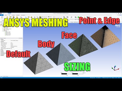 ✅ #Ansys Meshing Tutorial 04 - Mesh Sizing