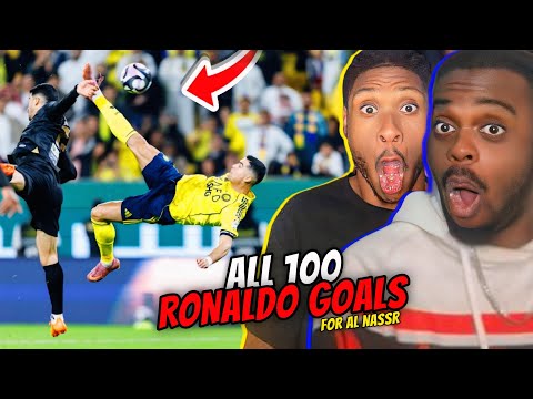 RONALDO BICYCLE KICK AT 40!! 🤯 | All 100 Goals for Al Nassr Reaction