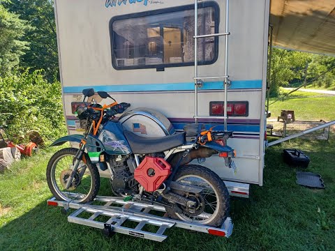 Harbor Freight 400 LB Motorcycle Hitch Carrier review and comparison between the new and old version