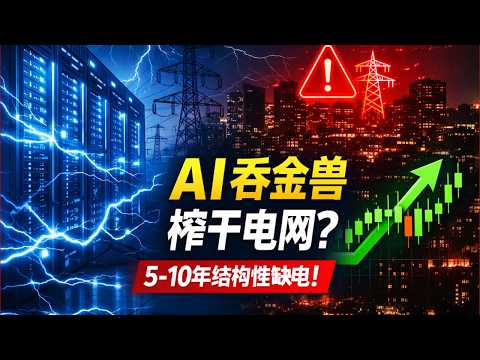 【行业深度】AI 吞金兽榨干美国电网!5-10 年结构性缺电,教你抓住电力产业链的淘金机会