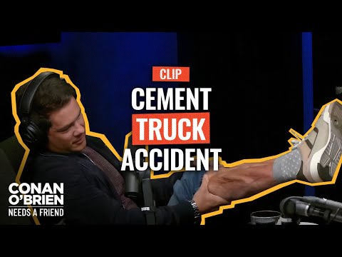 Adam Devine Got Hit By A Cement Truck As A Child | Conan O'Brien Needs A Friend