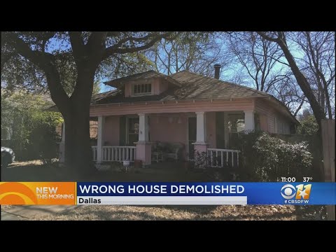 Mix-Up Leaves Wrong Home Demolished In Dallas