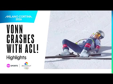 Lindsey Vonn crashes in women's downhill after racing with torn ACL | Winter Olympics 2026