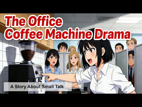 The Office Coffee Machine Drama🔥Graded Reader || Simple English💡A1 & A2 English listening & Stories