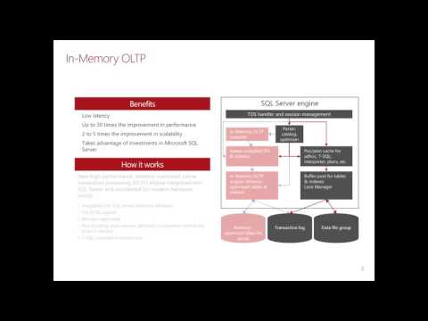 Memory optimized tables for SQL 2014 and 2016