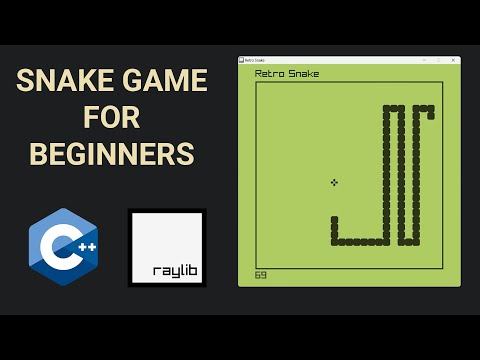 C++ Snake game using raylib - Beginner Tutorial 🐍 (OOP)