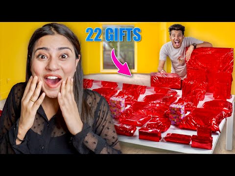 Mayank Surprised me with 22 Gifts on My 22nd Birthday !