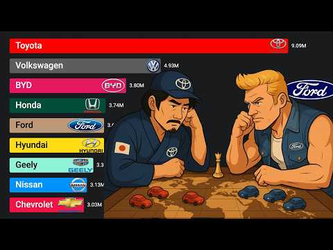 Best Selling Car Brands (1960 - 2025)