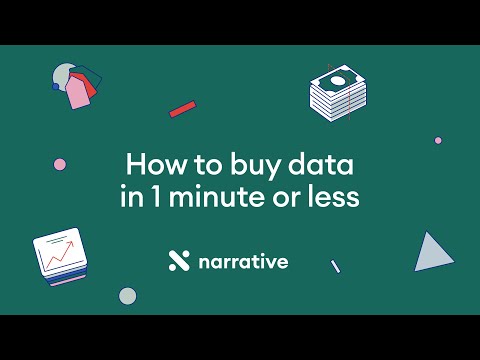 How to Buy Data in 1 Minute or Less