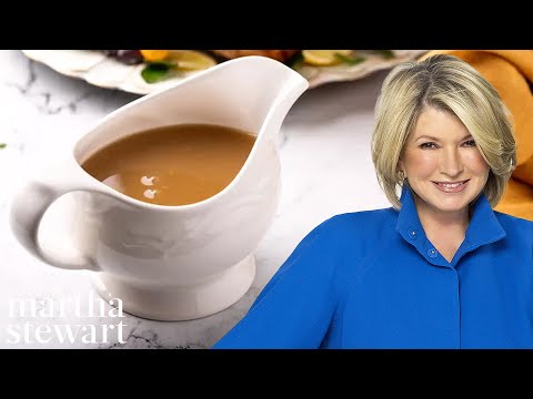 How To Make Basic Turkey Gravy | Martha Stewart