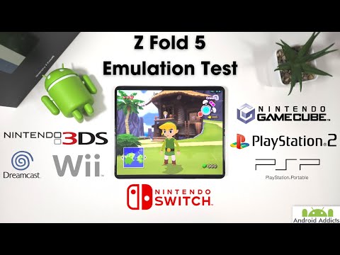 Galaxy Z Fold 5 Emulation Test - Switch, PS2, GameCube, Wii, Dreamcast