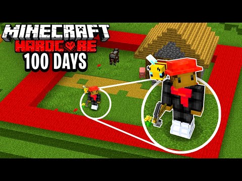 I Spent 100 Days on ONE CHUNK in Hardcore Minecraft..
