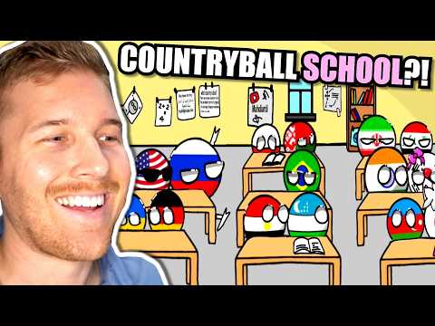 If Countryballs Went to School Together… 🇺🇸🇯🇵🇩🇪🏫