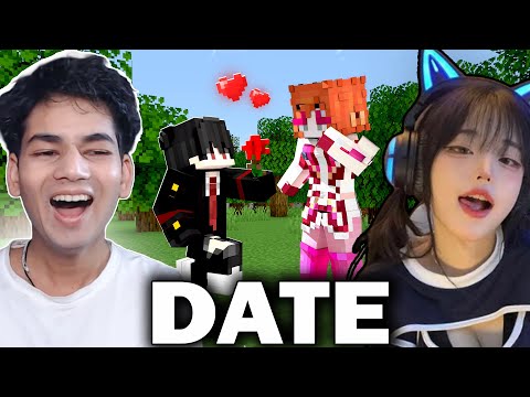 I Went on a real "DATE" in Minecraft