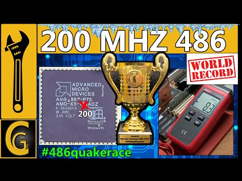 AMD X5-133 OC to 200 MHz & Peltier Cooling / DOS & Windows 98 Benchmarks 3DFX / Worlds Fastest 486