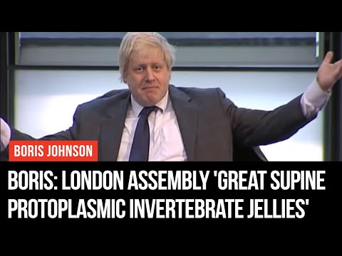 Boris Johnson Calls London Assembly 'Great Supine Protoplasmic Invertebrate Jellies' - LBC
