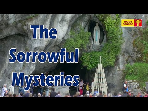 The Sorrowful Mysteries | Rosary from Lourdes Grotto | English Rosary |Holy Cross Tv |Lourdes Rosary