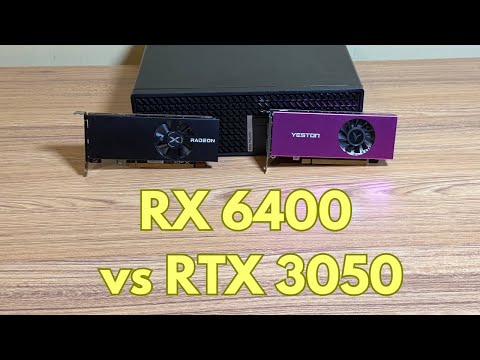 RX 6400 vs RTX 3050 - Low Profile Single Slot GPU Comparison