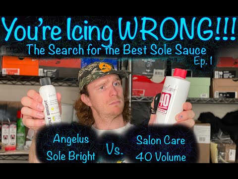 You're Icing Wrong! The Search for the Best Sole Sauce, Ep. 1. Angelus Sole Bright Vs. Salon Care 40