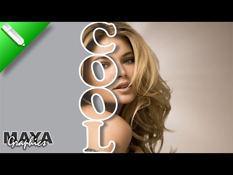 Text Masking Effect | Typography | Professional Text Masking in coreldraw | Corel draw Tutorial