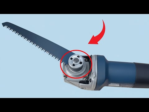 Don't throw away your old saw! Great idea! Turn your angle grinder into an industrial saw
