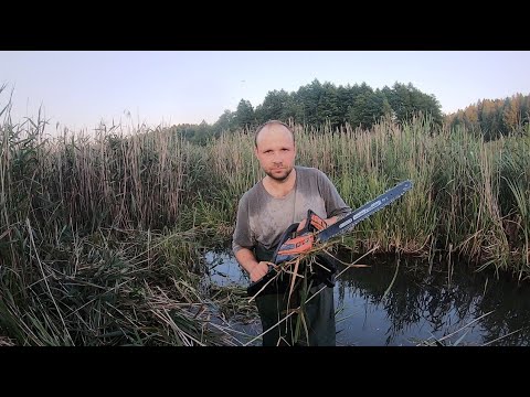 Копаю озеро в болоте 3.  Болотная резня бензопилой