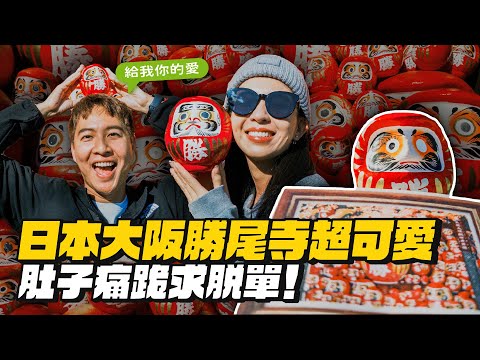 【日本大阪】勝尾寺超推！肚子痛求脫單！整面達摩牆太可愛了啦！feat.去趣
