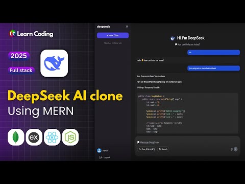 How to Build & Deploy Full Stack Deepseek Clone Using MERN | MongoDB, Express js, React js, Node js