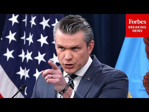 JUST IN: Sec. Pete Hegseth, Gen. Dan Caine Hold A Press Briefing On The War With Iran