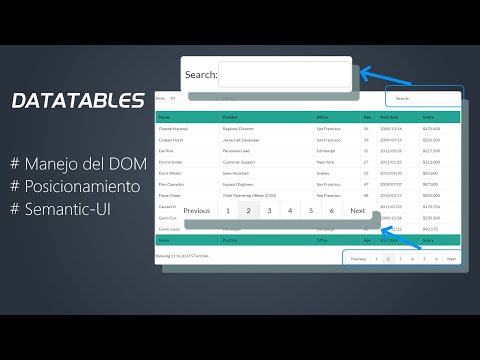 Datatables - Manejo del DOM