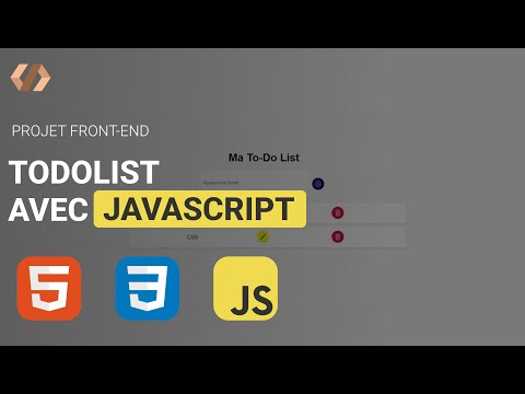 Todo-list avec HTML, CSS et Javascript