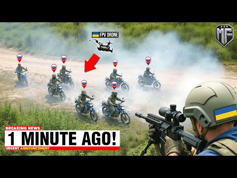 Ukrainian Azov Snipers Spotted Russian Motorcycle Convoy - Then Wiped Them Out One by One