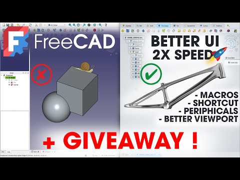 FreeCAD : Improve Your UI & Work Faster! The ULTIMATE SETUP (+GIVEAWAY)
