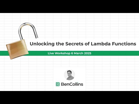 Unlocking the Secrets of LAMBDA Functions Live Workshop Replay (Sheets Insiders 21)