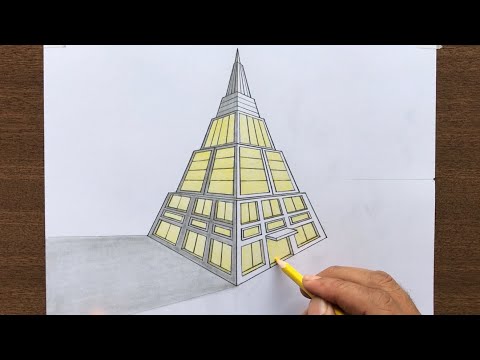 How to Draw a Building in 3-Point Perspective