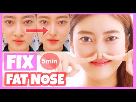 Get High, Sharp, Beautiful Nose with This Massage! | Slim Down, Reshape Your Fat Nose