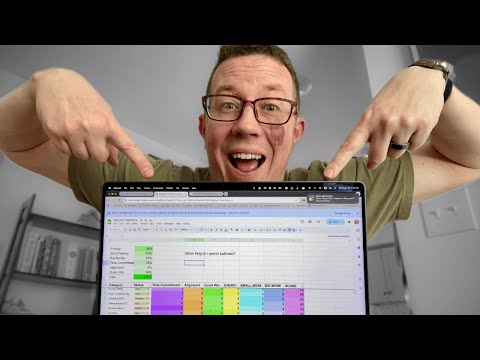What should you work on right now? (I use this spreadsheet)