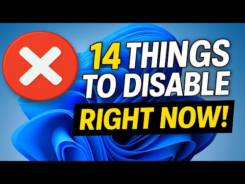 14 Windows Settings You NEED to Disable RIGHT NOW! 2025