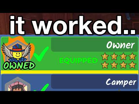 I Unlocked the OWNER CLASS in 99 Nights In The Forest!