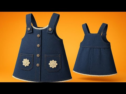 ⛔"Don’t Throw Away Your Old Jeans! 😱✨ Turn Them into a Trendy Dress in Under 1 Hour 👗"