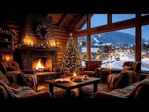 “Snowfall Romance — Fireplace Warmth & Smooth Winter Jazz”
