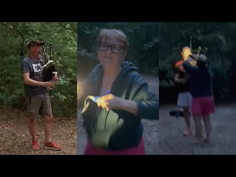'Bagpipe Karen' Arrested After Attacking Bagpiper’s Wife: Authorities