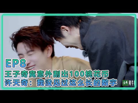 【五十公里桃花塢S5】EP8：乐疯了！王子奇竟意外刮出100桃花币！许天奇：我没见过这么长的数字！