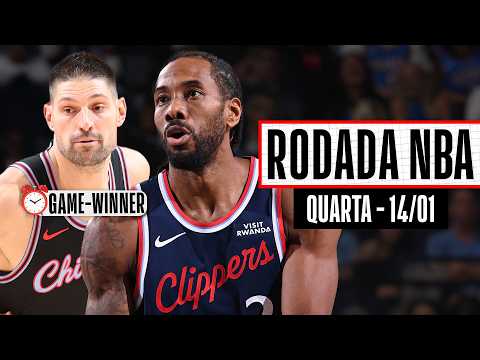 KAWHI arrebenta pelos CLIPPERS; VUCEVIC faz a cesta da vitória dos BULLS - Rodada NBA 14/01